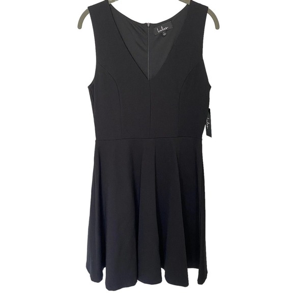 Lulus Dresses & Skirts - Lulus Bon Appetit Sleeveless Skater Dress Black Sz L 8-10 NWT